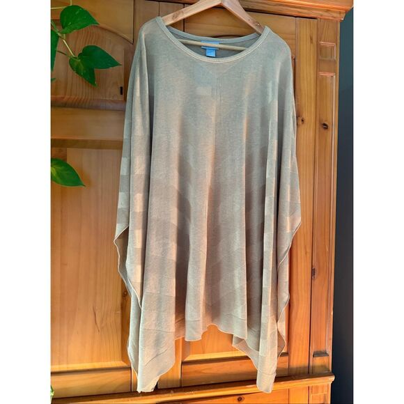Liz & Me poncho-style poncho Pullover Size 3X/5X NWT - Picture 3 of 11